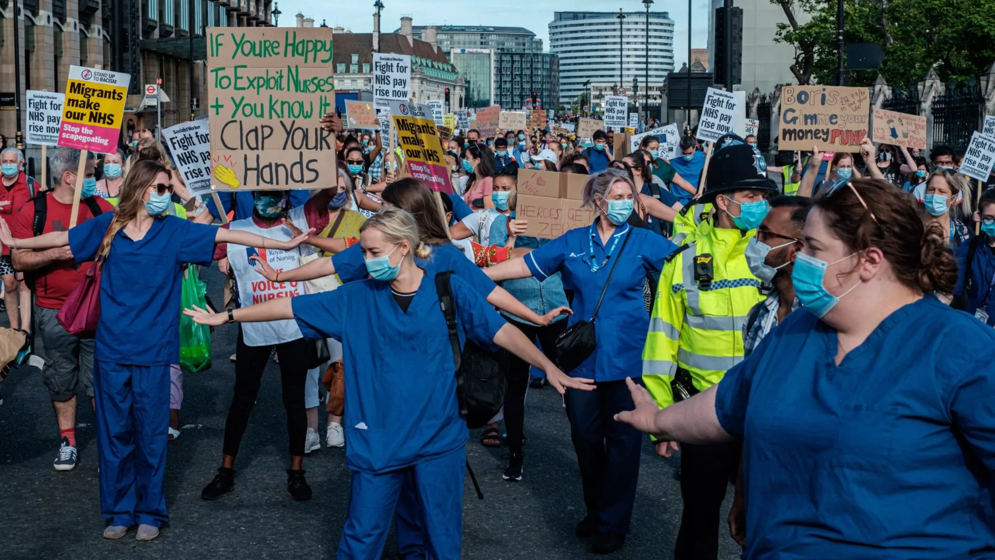 اعتصاب پرستاران بریتانیا