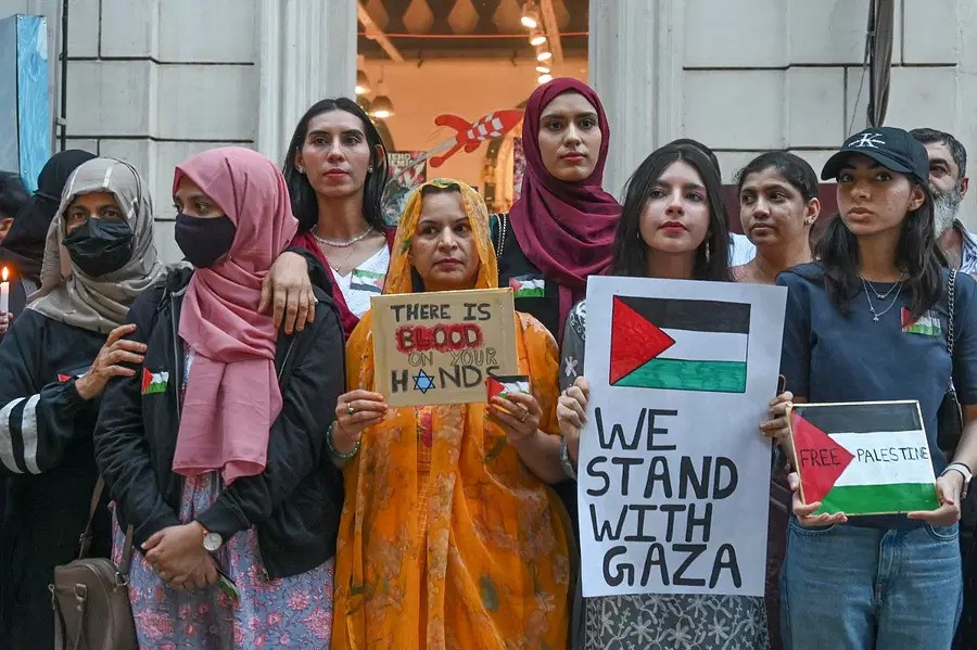 تظاهرات در شهر بنگالور در حمایت از فلسطین
