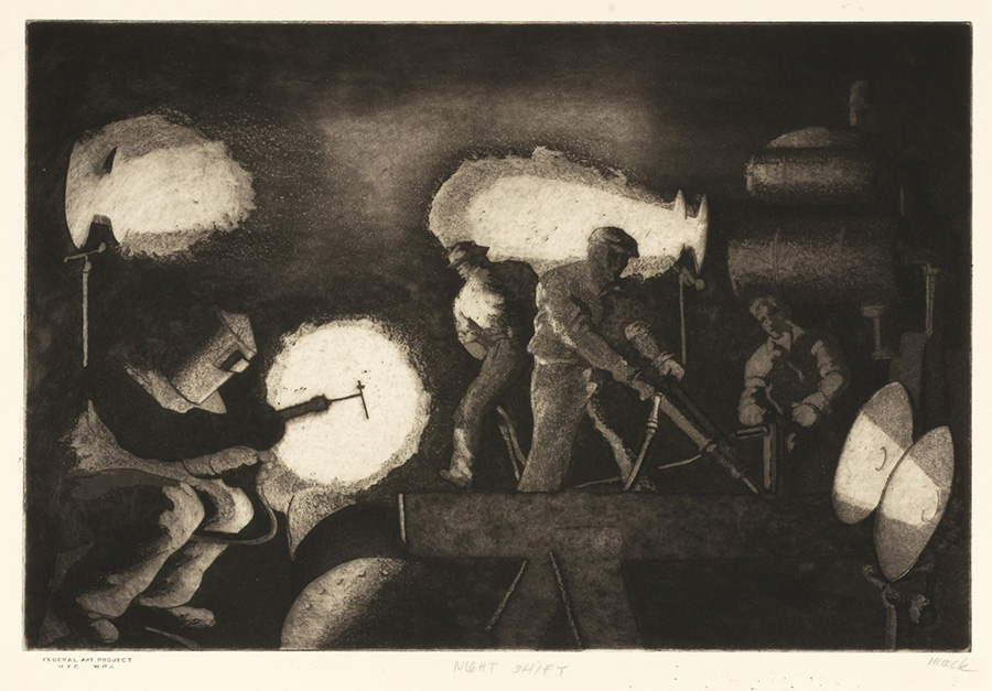 Harry Francis Mack, Night Shift, ca. 1935-1939